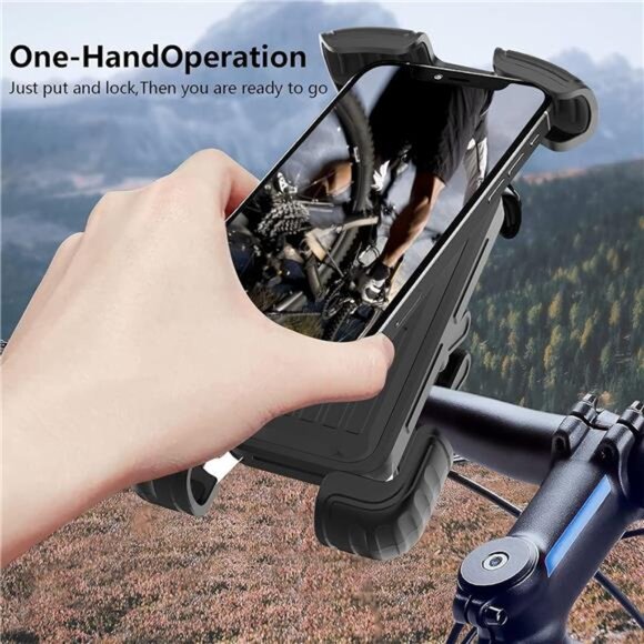 Bike Motorcycle Phone Mount,【Super Stable Metal】 Bike Motorcycle Phone Holder - Picture 3 of 7
